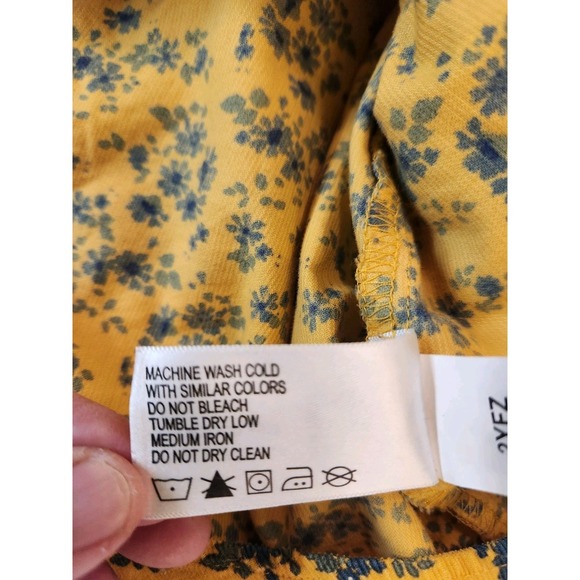 Orvis Women Yellow Floral Button-Up Corduroy Shirt Size M Casual Rugged Outdoor - Picture 11 of 13
